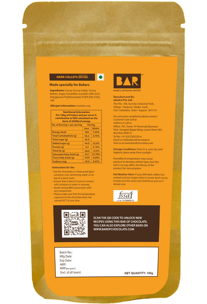 BAR Nickels (56% Dark Couverture Callets)