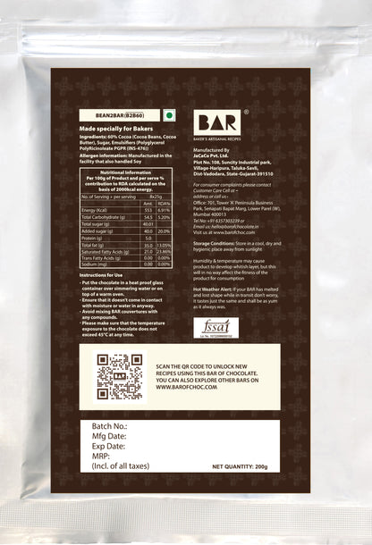 Bean2BAR60 (60% Cocoa - Idukki, Kerala Origin)