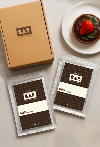 Dessert Duo(Bean2BAR50 (50% Cocoa),Bean2BAR60 (60% Cocoa) - 200GM Each)